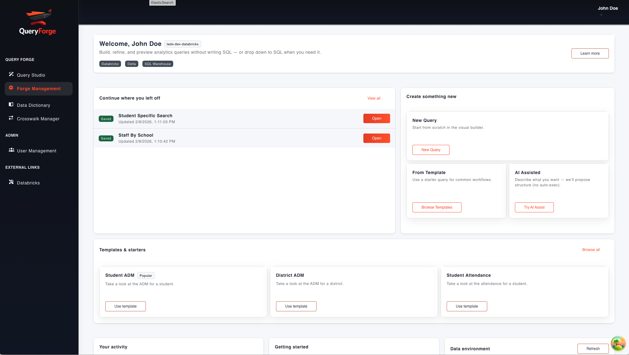 Query Studio overview
